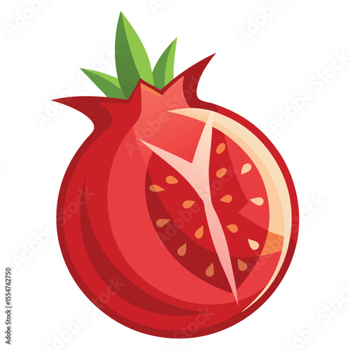 Pomegranate burst open
