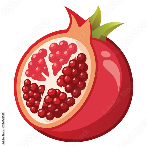 Pomegranate burst open