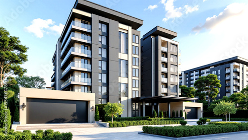 Modern Architectural Concepts, Real Estate Visual Assets, Professional Building Design Resources, Urban & Residential Property Graphics	