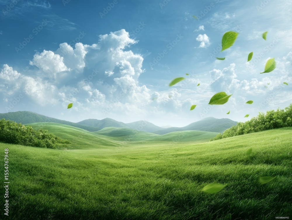custom made wallpaper toronto digitalgreen field and blue sky