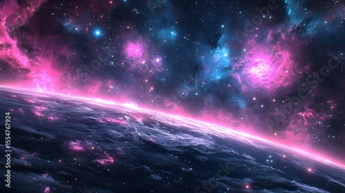 view of the vibrant cosmos