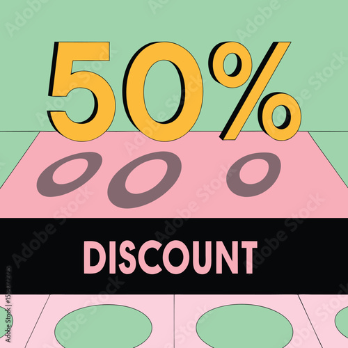 Three Dimensional Promotional Graphic Featuring a Large Number Ten