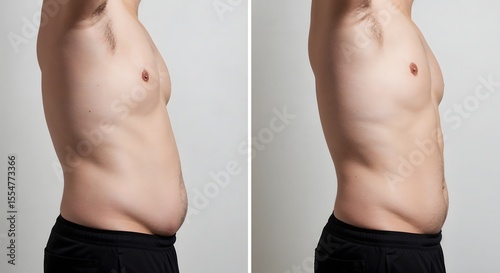 Male Vaser Liposuction & Tummy Tuck — Before and After Body Transformation