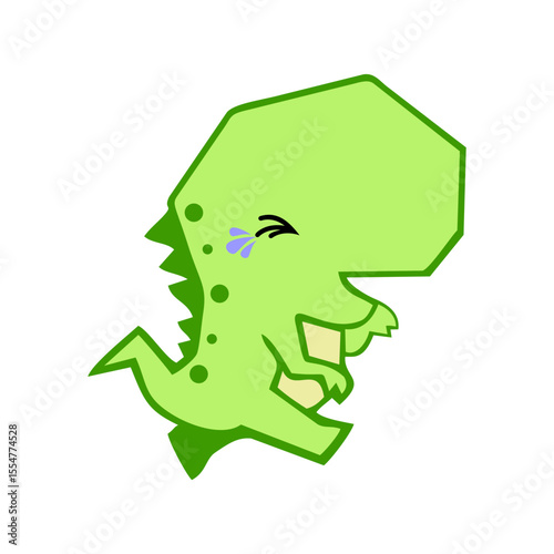 cute green dino