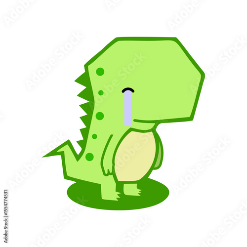 cute green dino