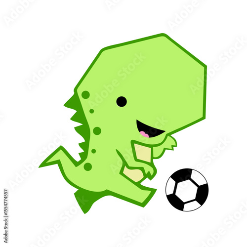 cute green dino