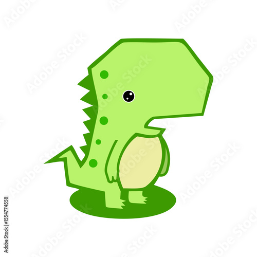 cute green dino