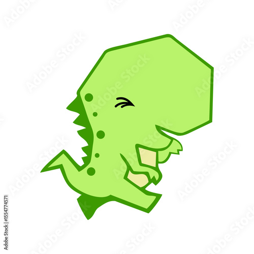 cute green dino