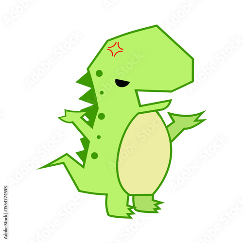 cute green dino