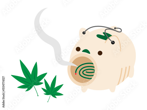 可愛い豚の蚊取り線香