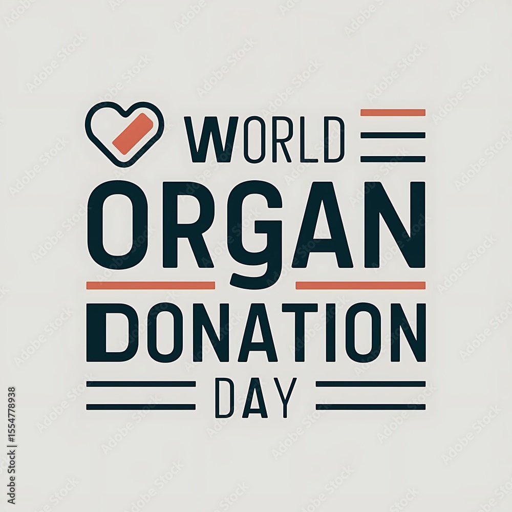 Fototapeta premium Celebrating world organ donation day: raising awareness and encouraging life saving transplants