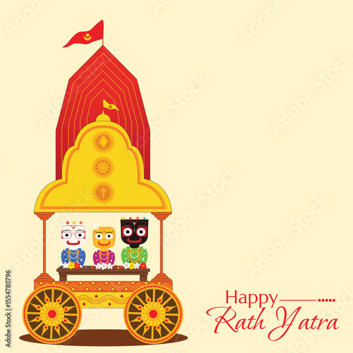 Divine Chariot Journey  Rath Yatra Celebration Art