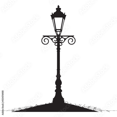 street lamp vector