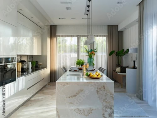 modern kitchen interior