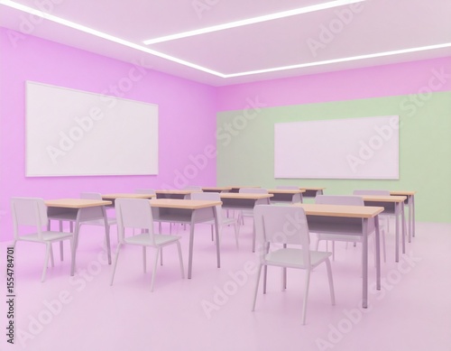 Reskill concept: Interactive AR-based training for reskill, sleek interior.