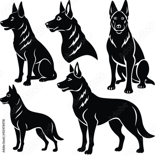 German Shepherd Dog Silhouette