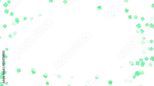 Four-leaf clover loop background material