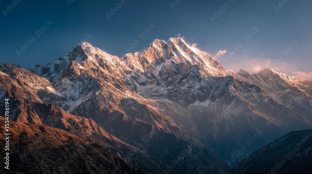 Fototapeta premium sunrise in the mountains