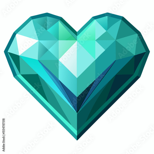 crystal heart shaped diamond