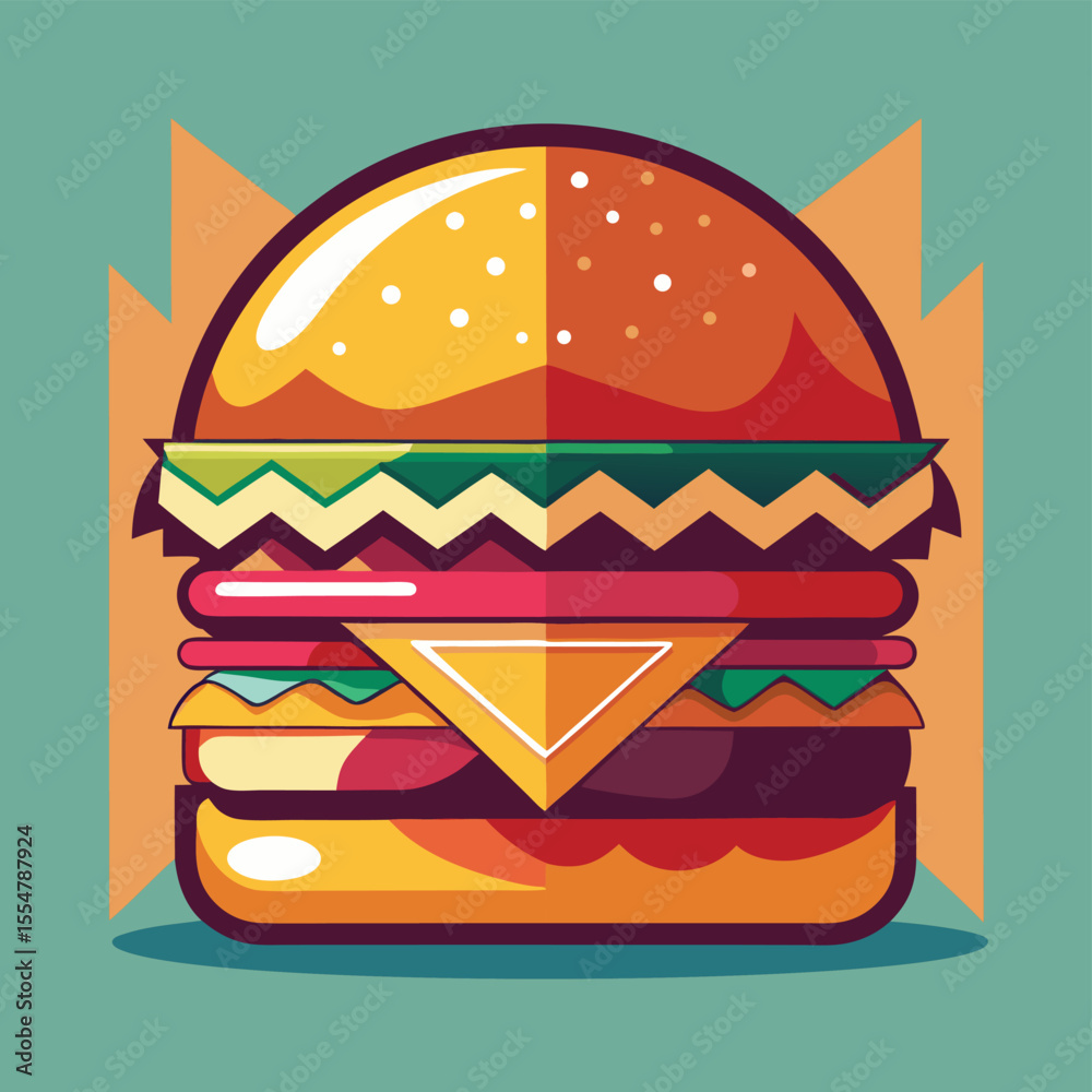 Delicious Double Cheeseburger A Vibrant Vector Illustration (1 (55).eps) Delicious Double Cheeseburger A Vibrant Vector Illustration (1 (55).eps)