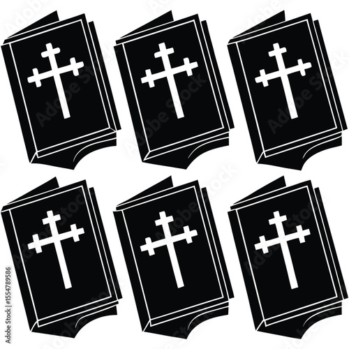 Biblical Books Cross Icons