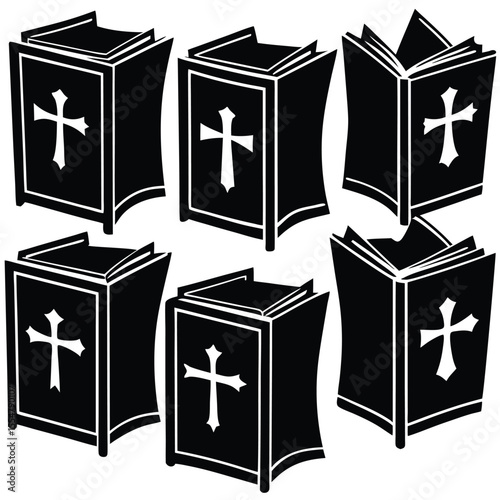 Biblical Books Cross Icons
