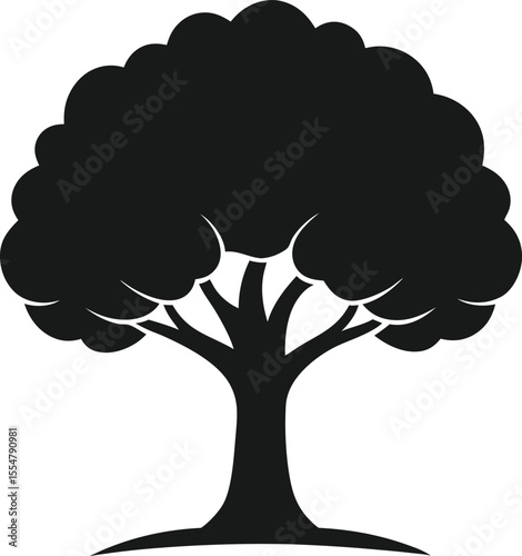 Teak Tree silhouette icon