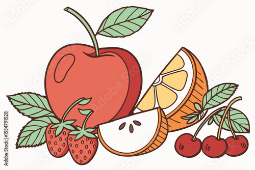 fruit-set--vector-illustration-in-flat-cartoon-sty.eps