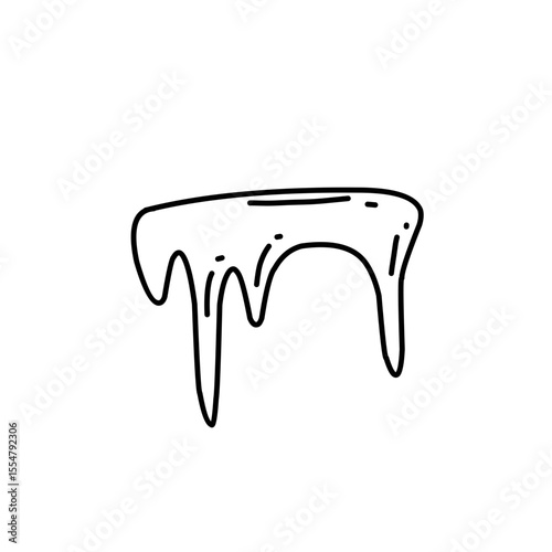 handdrawn snow ice icon