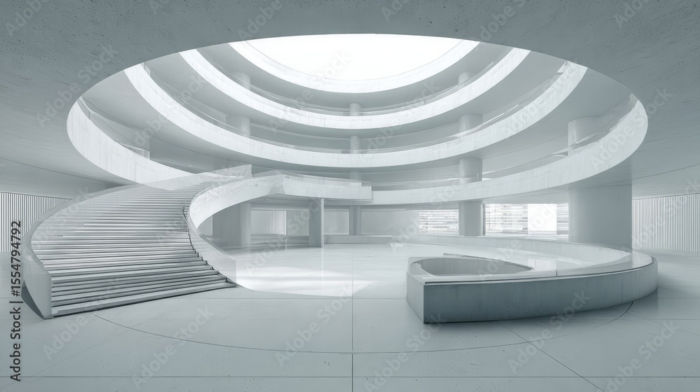 Fototapeta premium 3d render of a modern kitchen scale