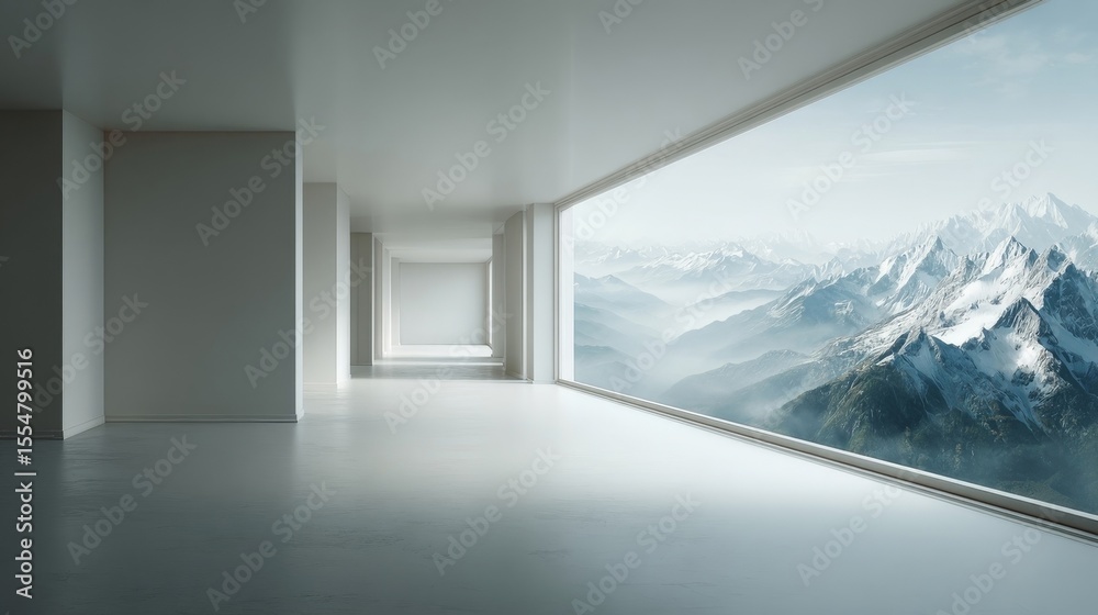 Fototapeta premium empty room with a window