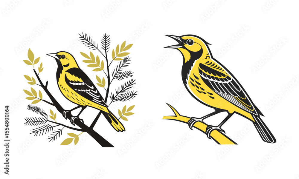 Obraz premium vector illustration of a bird