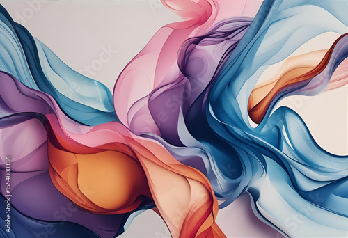 abstract colorful background with waves