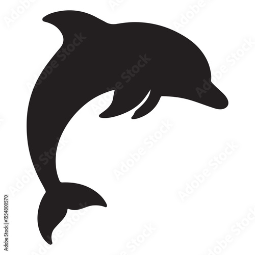 Dolphin Leaping Over Sunset Ocean Horizon Silhouette