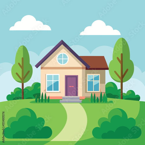 vector illustration of a house
