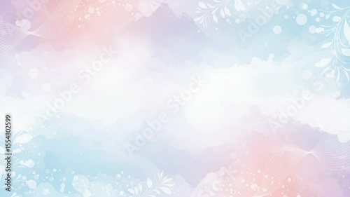 Soft pastel abstract background with floral patterns, ideal for digital design and art projects