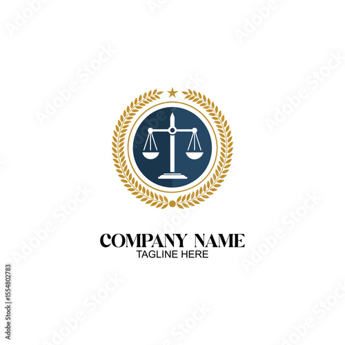 Justice and Balance: A professional logo featuring a scale of justice, a symbol of fairness and legal representation.