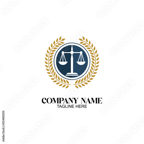 Law Firm's Emblem: A symbolic representation of justice, featuring scales of balance within a wreath, signifies fairness and legal expertise.