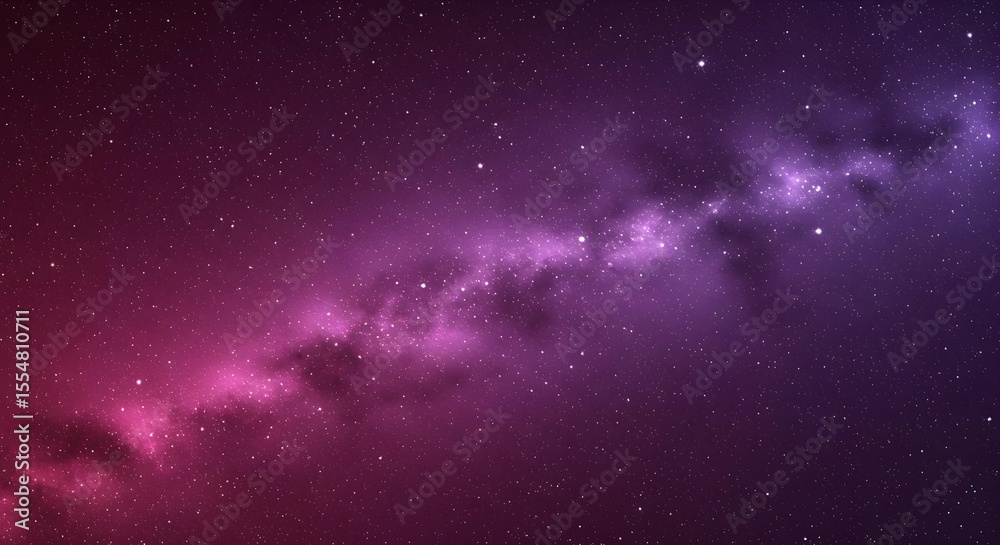 Fototapeta premium Nebula, Space, Cosmos, Purple Nebula in Space