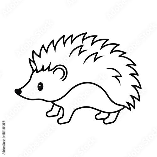 hedgehog animal vector illustration