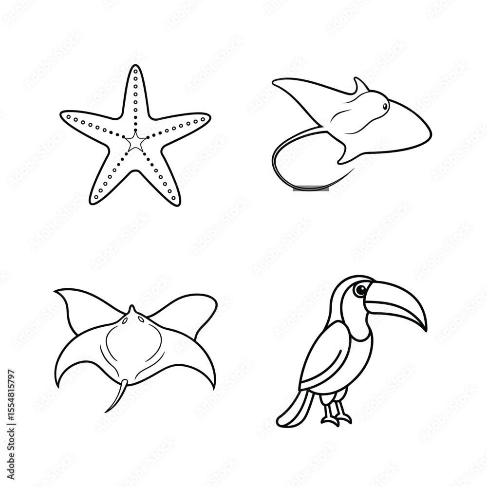 Obraz premium Starfish manta