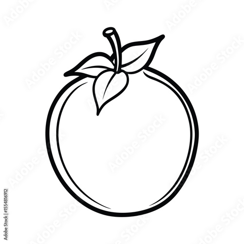medlar fruit vector illustration