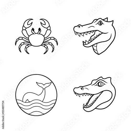 Animal line art