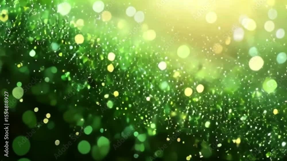 Abstract green bokeh background