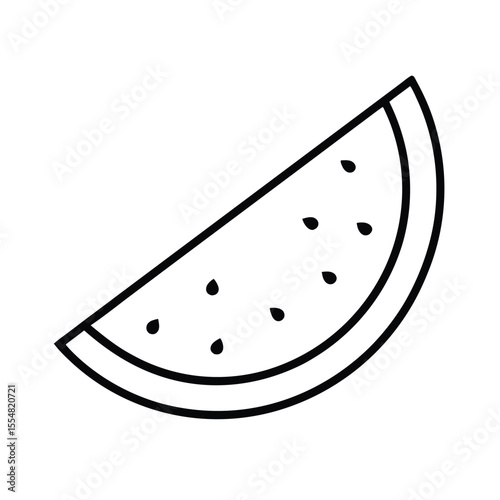 watermelon slice vector illustration