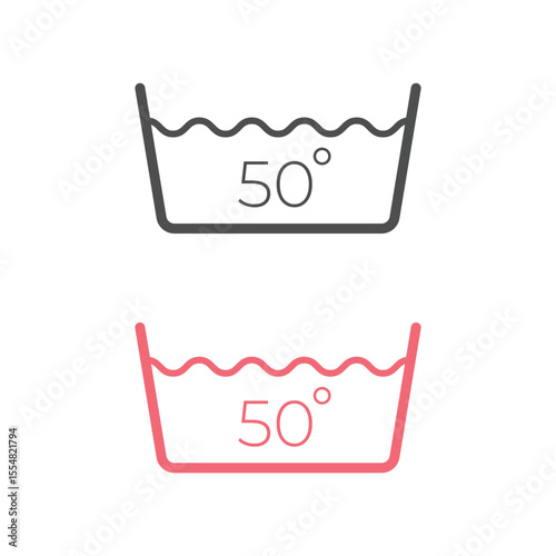 Laundry Symbol Icon Vector Design.