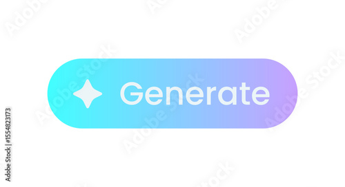 Generate artificial intelligence buttons. Machine learning technology concept.