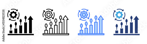 Sustainable Development icon sheet multiple style collection