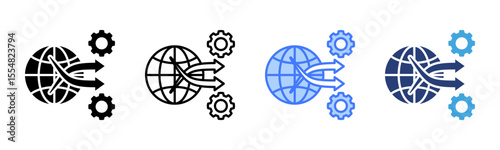 Transformation icon sheet multiple style collection