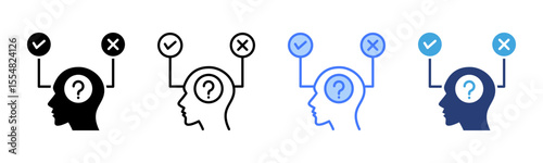 Hypothesis icon sheet multiple style collection